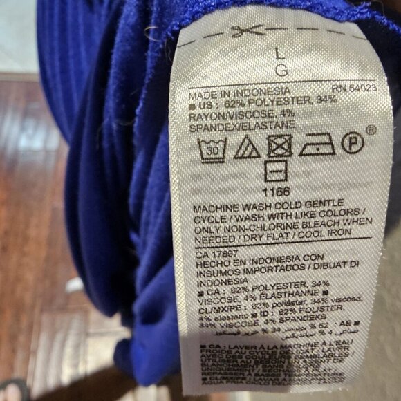 Old Navy Women's Boho Cami, Halter Blue Maxi Dress Size L W Ruffle Hem - Picture 6 of 7